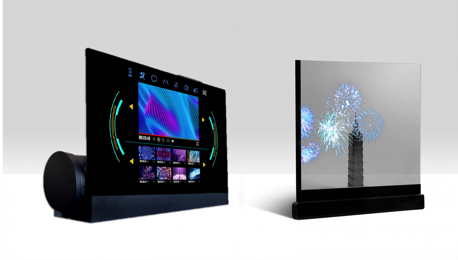 可卷式、折迭性、高透明